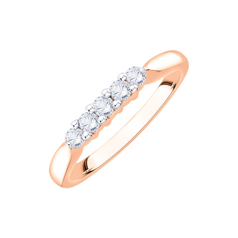 KATARINA Five Diamond Anniversary Ring (3/4 cttw)