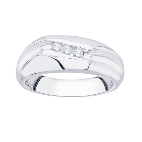 KATARINA 1/6 cttw Channel Set Diamond Engagement Ring