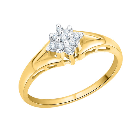 KATARINA 1/8 cttw Diamond Cluster Engagement Ring