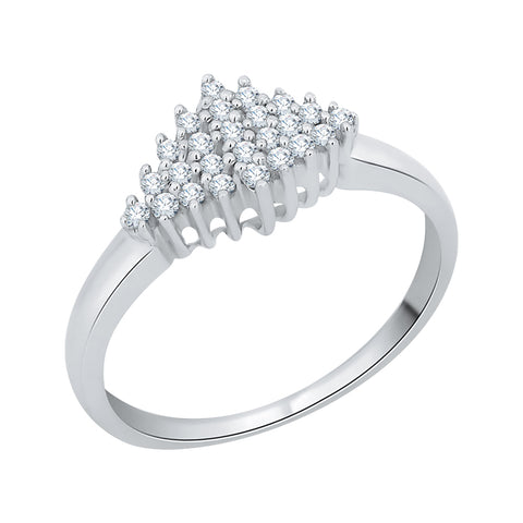 KATARINA 1/6 cttw Prong Set Diamond Cluster Ring