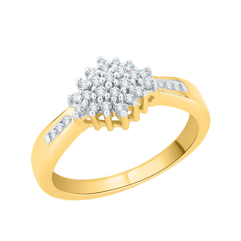 KATARINA 1/4 cttw Prong Set Diamond Cluster Fashion Ring