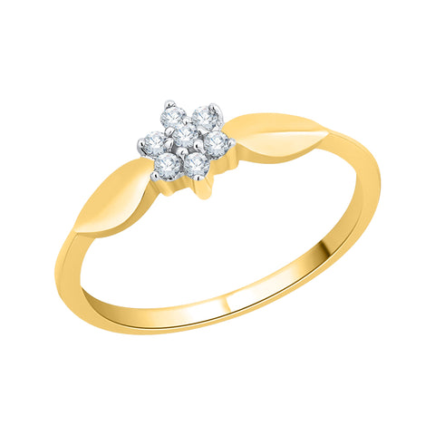 KATARINA 1/4 cttw Floral Diamond Fashion Ring