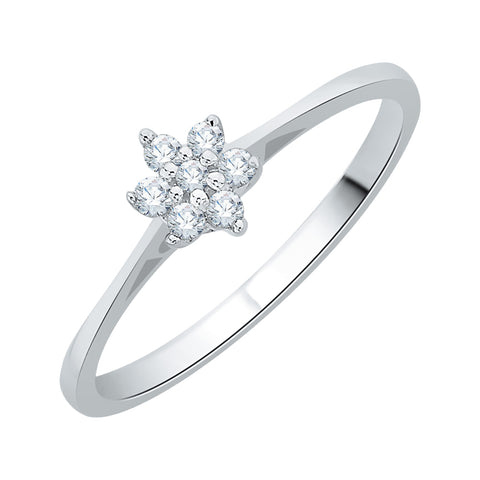 KATARINA 1/10 cttw Diamond Floral Fashion Ring