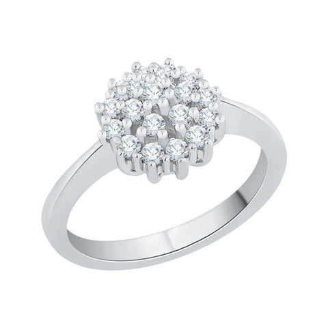 KATARINA 3/4 cttw Prong Set Diamond Cluster Engagement Ring