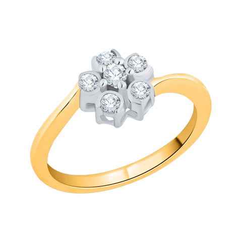 KATARINA 1/4 cttw Bypass Shank Diamond Fashion Ring