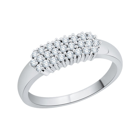 KATARINA 1/4 cttw Prong Set Cluster Diamond Anniversary Ring