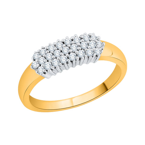 KATARINA 1/4 cttw Prong Set Cluster Diamond Anniversary Ring