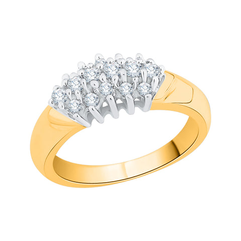 KATARINA 1/3 cttw Prong Set Diamond Cluster Fashion Ring