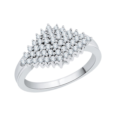 KATARINA 1/2 cttw Prong Set Diamond Cluster Fashion Ring