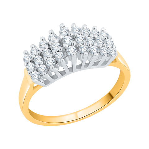 KATARINA 1/2 cttw Prong Set Cluster Diamond Anniversary Ring