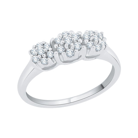 KATARINA 1/4 cttw Prong Set Diamond Anniversary Ring