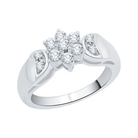 KATARINA 1/2 cttw Diamond Cluster Engagement Ring