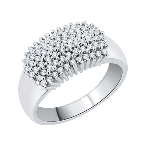 KATARINA 1/2 cttw Diamond Cluster Anniversary Ring