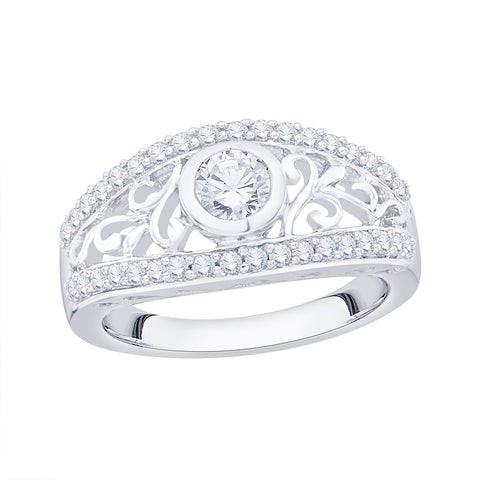 KATARINA Diamond Engagement Ring (3/4 cttw)