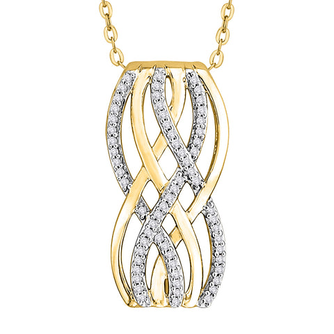KATARINA Diamond Fashion Pendant Necklace (1/4 cttw)