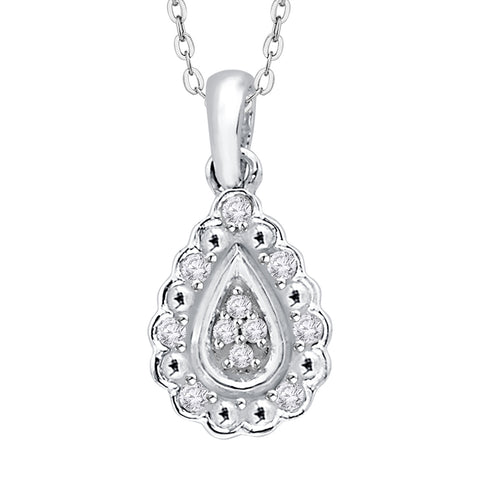KATARINA Diamond Fashion Pendant Necklace (1/10 cttw)