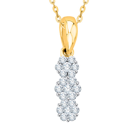 KATARINA Diamond Fashion Pendant Necklace (1/5 cttw)