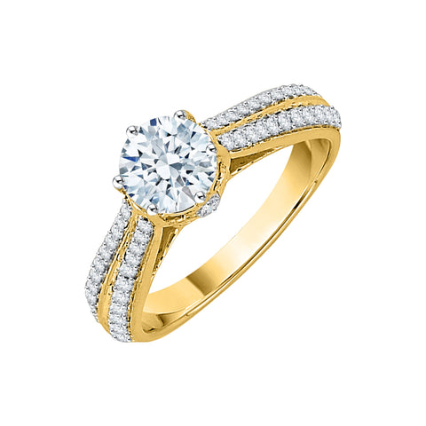 KATARINA 1 1/3 cttw Diamond Engagement Ring