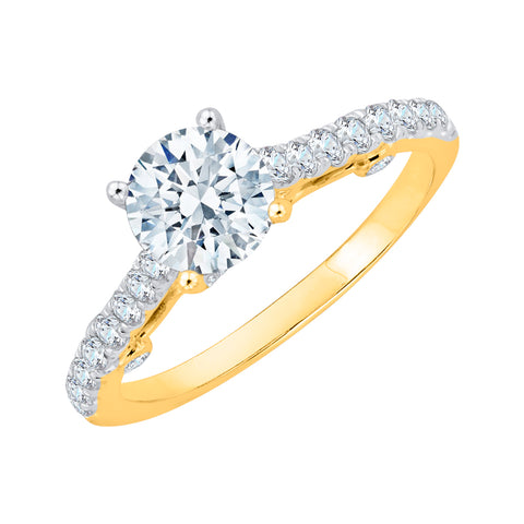 KATARINA 1 3/8 cttw Diamond Engagement Ring