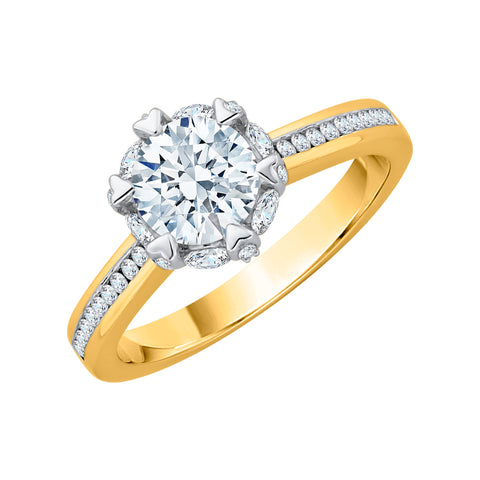 KATARINA 1 5/8 cttw Diamond Engagement Ring