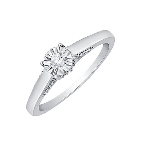 KATARINA Miracle Plate Diamond Engagement Ring (1/6 cttw)