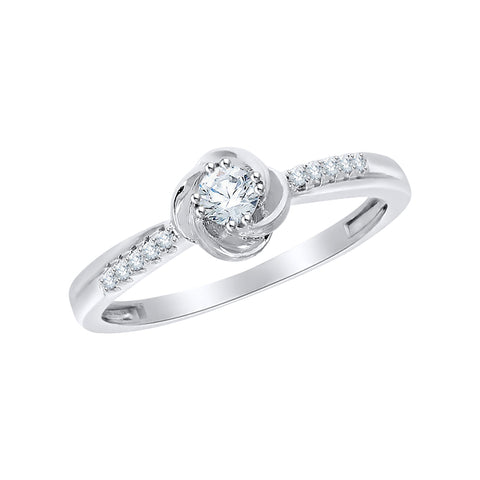 KATARINA 1/5 cttw Diamond Floral Fashion Ring