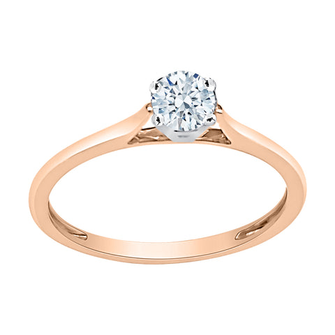 KATARINA Diamond Solitaire Engagement Ring (1/3 cttw)