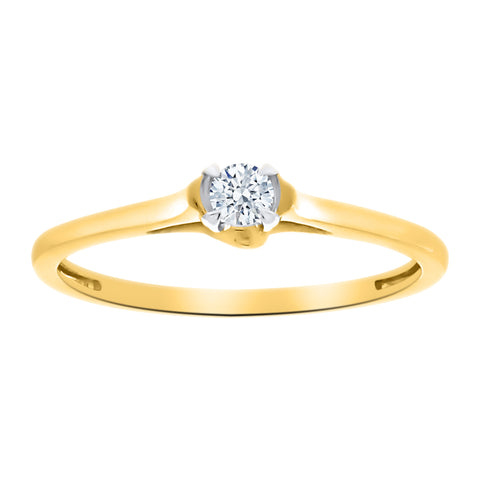KATARINA Diamond Solitaire Engagement Ring (1/10 cttw)