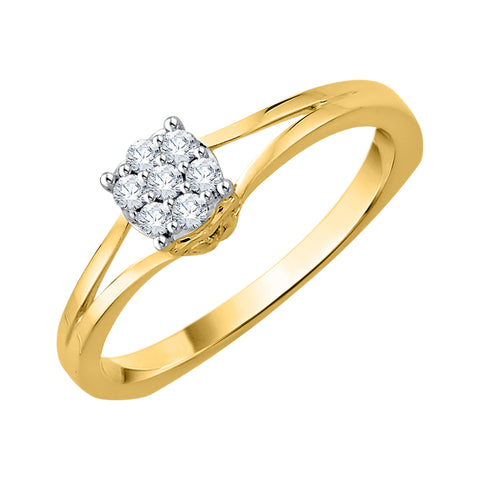 KATARINA 1/10 cttw Diamond Cluster Ring