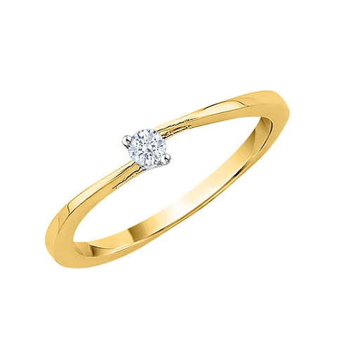 KATARINA Diamond Solitaire Engagement Ring (1/10 cttw)