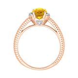 14K Rose Gold~Citrine, 10K Rose Gold~Citrine