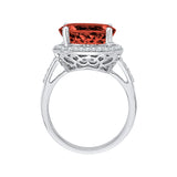 14K White Gold~Garnet, 10K White Gold~Garnet, Sterling Silver~Garnet