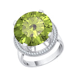 14K White Gold-Peridot, 10K White Gold-Peridot, Sterling Silver-Peridot