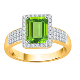 14K Yellow Gold-Peridot, 10K Yellow Gold-Peridot