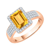 14K Rose Gold~Citrine, 10K Rose Gold~Citrine
