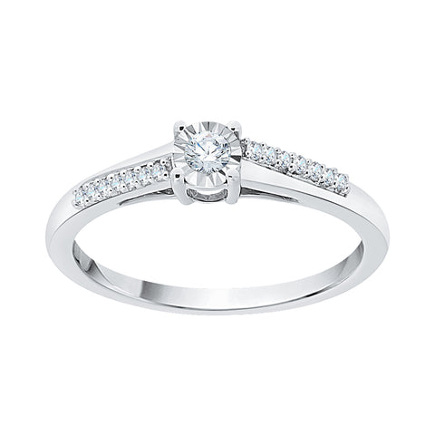 KATARINA 1/6 cttw Prong Set Diamond Engagement Ring