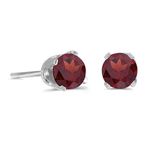 KATARINA Prong Set 4 MM Natural Gemstone Earring Studs