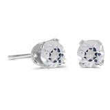 14K White Gold~White-Topaz
