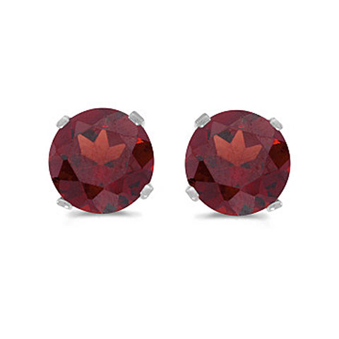 KATARINA Prong Set 5 MM Natural Gemstone Earring Studs