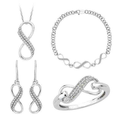 KATARINA Diamond Infinity Jewelry Set (3/8 cttw)