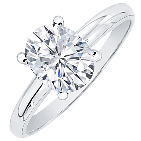 1.08 ct. I - VS1 Oval  Cut Lab Grown Diamond Solitaire Engagement Ring in 14k Gold