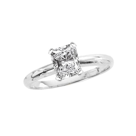 Certified 1.51 ct. I - SI2 Radiant Cut Diamond Solitaire Engagement Ring in 14k Gold